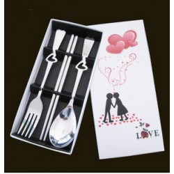 不鏽鋼情侶餐具套裝