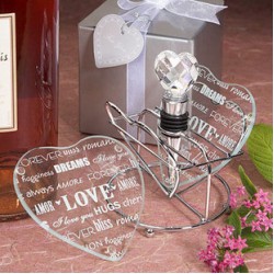 精美心形玻璃杯墊